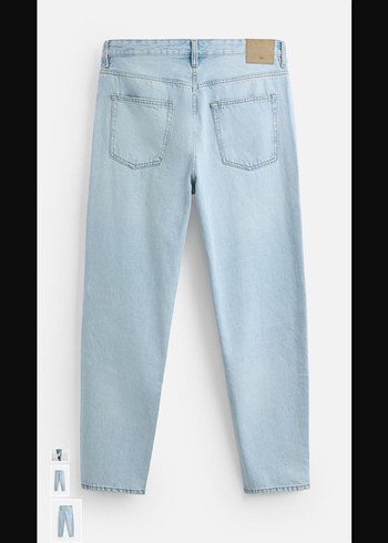 Mavi Pastel Renk Midi Boy erkek Kot Pantolon - Görsel 5