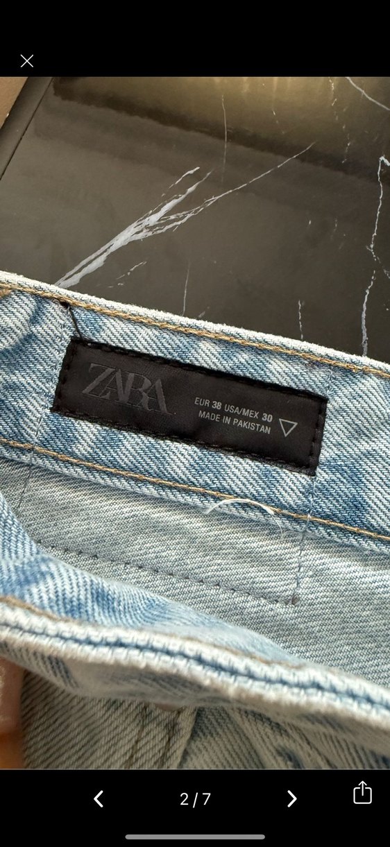 Mavi Pastel Renk Midi Boy erkek Kot Pantolon - Görsel 3