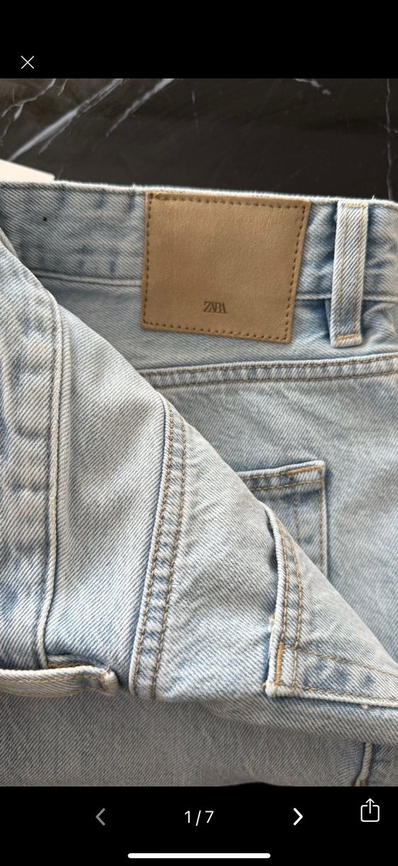 Mavi Pastel Renk Midi Boy erkek Kot Pantolon - Görsel 4