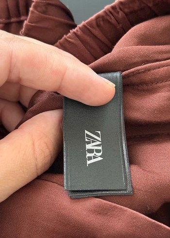 Kadın Kahverengi Salaş Midi Pantolon - Görsel 4