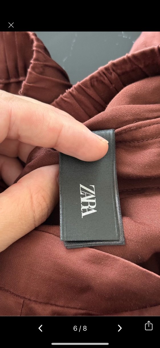 Kadın Kahverengi Salaş Midi Pantolon - Görsel 4