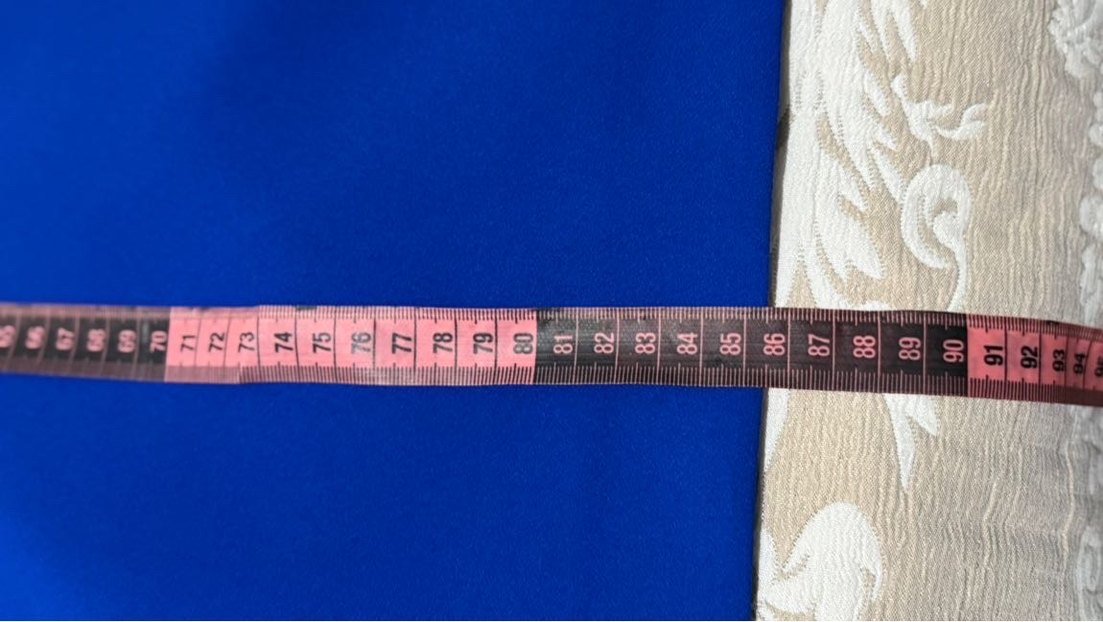 Kolsuz Lacivert Midi Elbise - Görsel 5