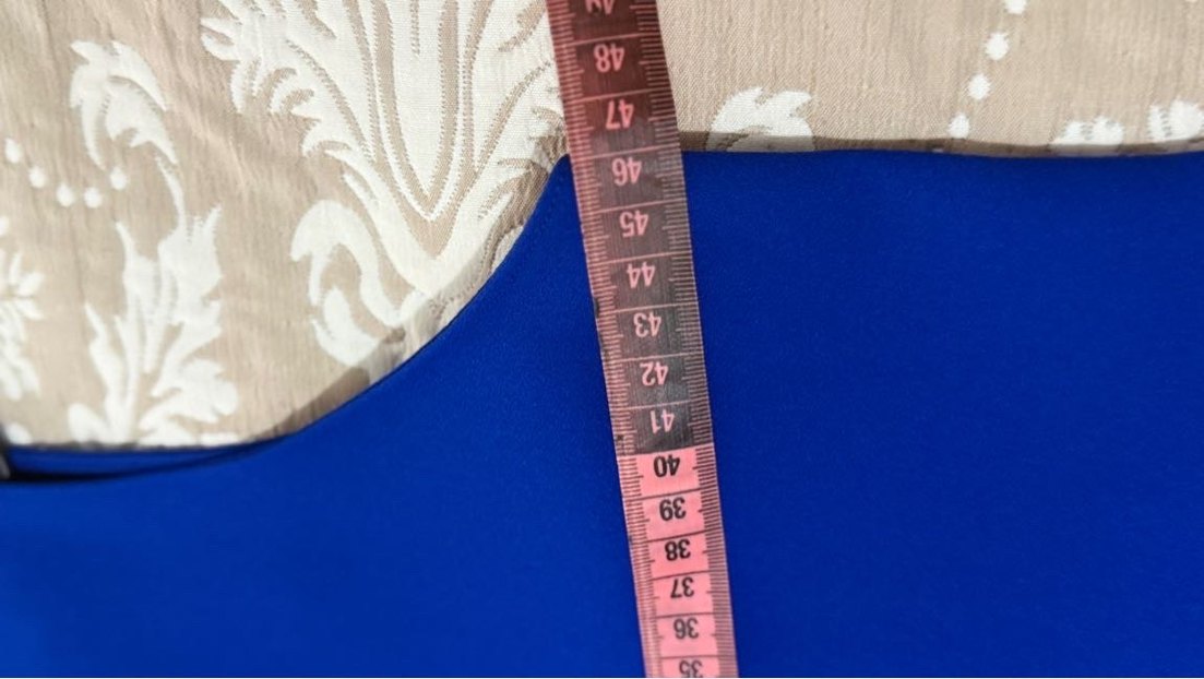 Kolsuz Lacivert Midi Elbise - Görsel 4