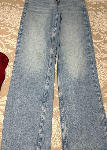 Düğmeli Salaş Midi Boy Kadın Kot Pantolon - Görsel 2