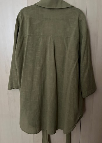 Yeşil Keten Kadın Tunik - Görsel 4