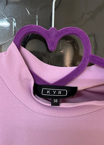 Düğmeli Pembe Midi Tunik Kot Detaylı - Görsel 4