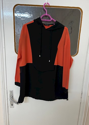 Mizalle Kapüşonlu Viscos Kumaş Tunik - Görsel 2