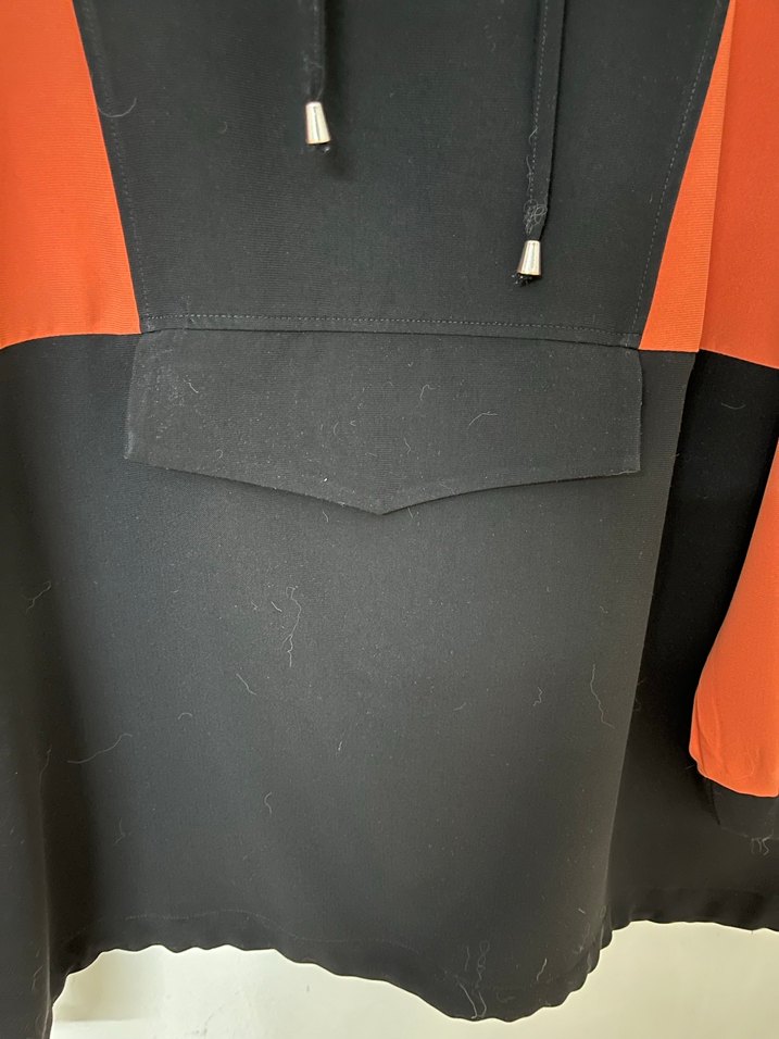 Mizalle Kapüşonlu Viscos Kumaş Tunik - Görsel 5