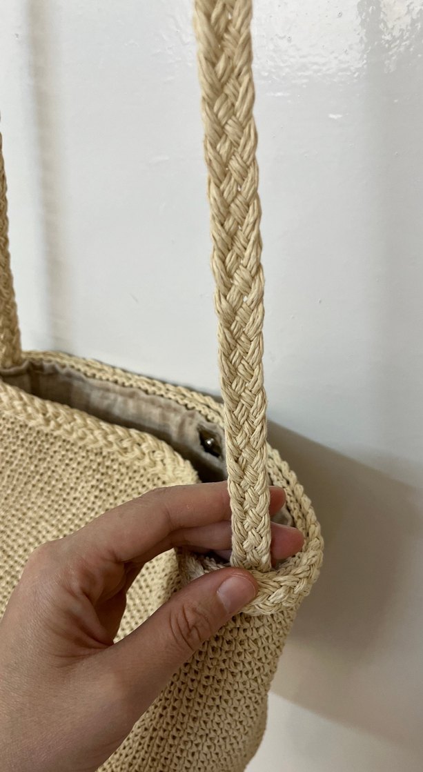 Homemade Bej Örgü Kadın Çapraz Çanta - Görsel 5