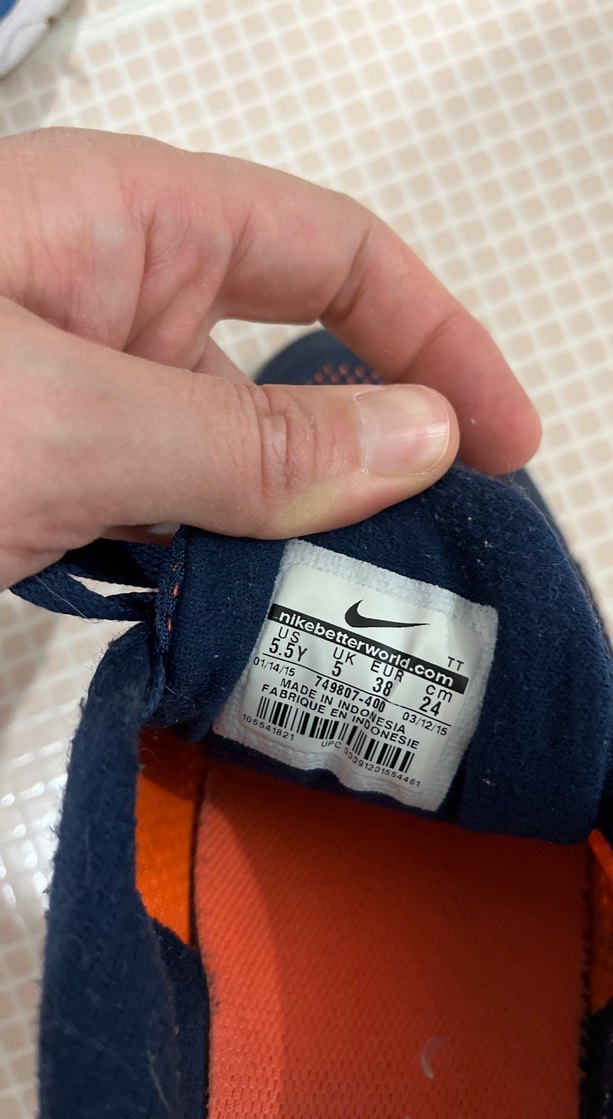 Lacivert Elastik Bağcıklı Spor Ayakkabı - Görsel 4