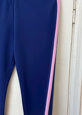 Kadın Pembe Düğmeli Uzun Eşofman Takımı - Görsel 3