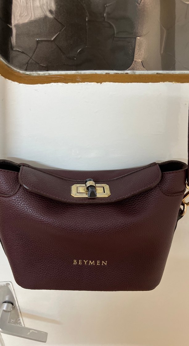 Beymen Bordo Deri Kadın Çanta - Görsel 2