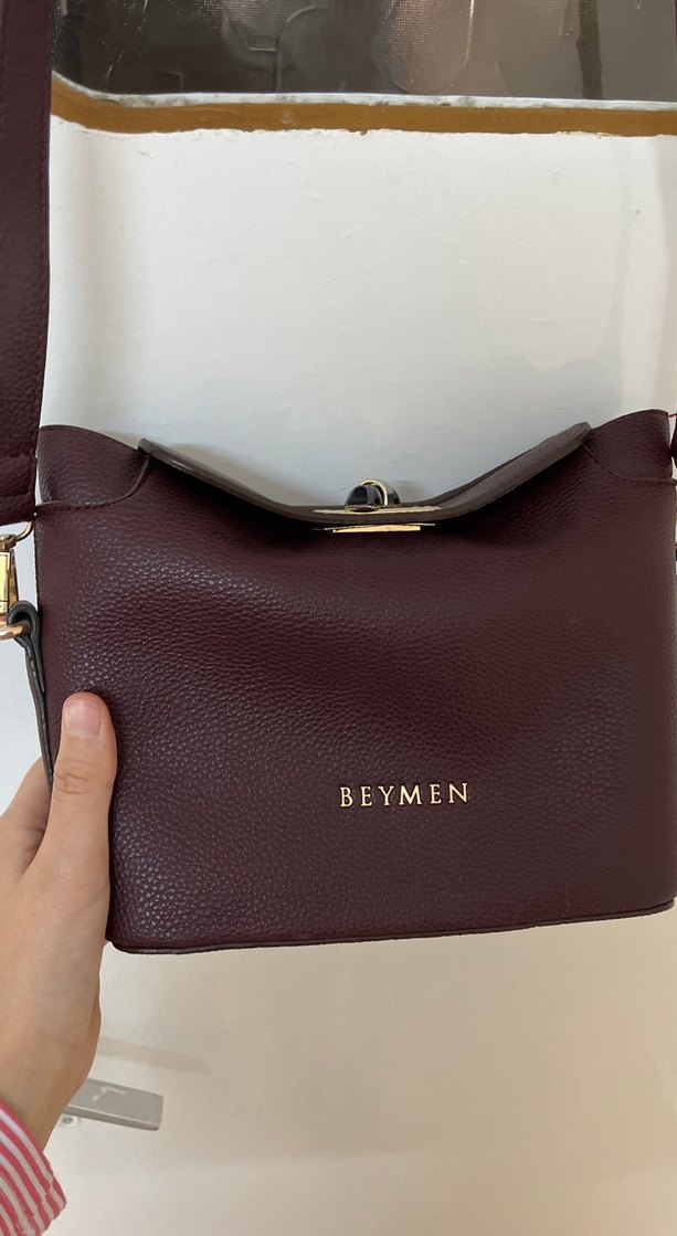 Beymen Bordo Deri Kadın Çanta - Görsel 3