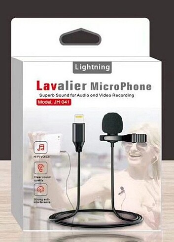 Lavalier lightning YouTuber yaka mikrofo