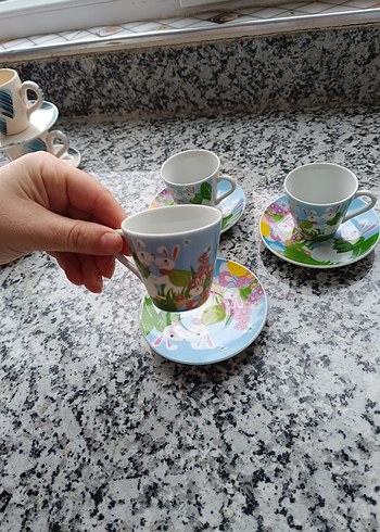 kahve makinesi 3 lü fincan takımı 5 li fincan takımı tek fiyat - Görsel 2