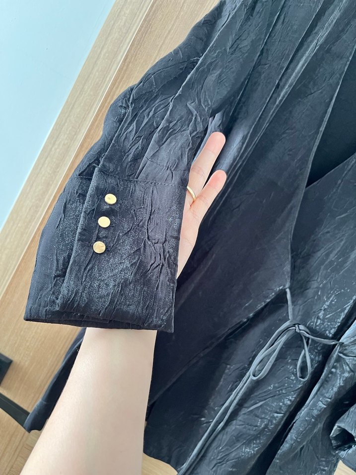 Siyah uzun parlak - Görsel 3