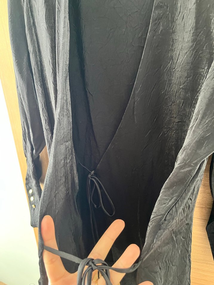 Siyah uzun parlak - Görsel 5