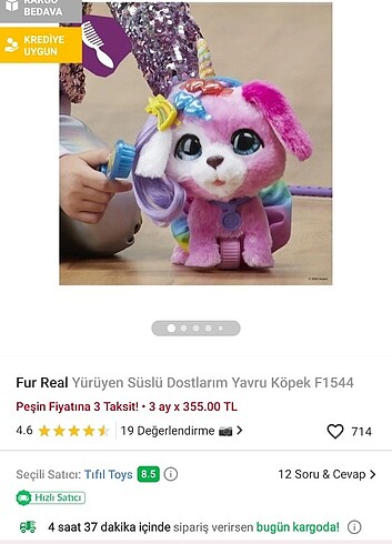 Fur Real Yürüyen oyuncak köpek