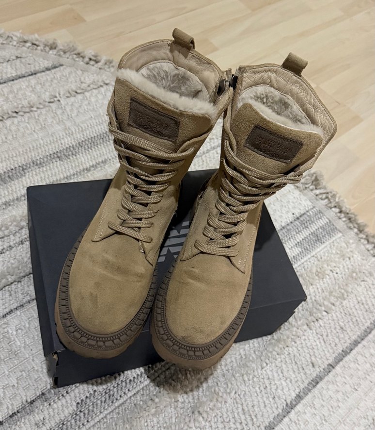 Bej Süet Platform  Kadın Bot - Görsel 4