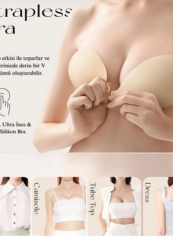 SİLİKON SÜTYEN (yüksek yapışkanlı) - Görsel 3