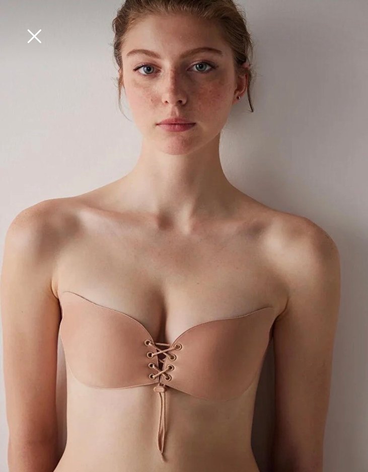 Bej Bağcıklı Minimalist Bohem Sütyen - Görsel 3