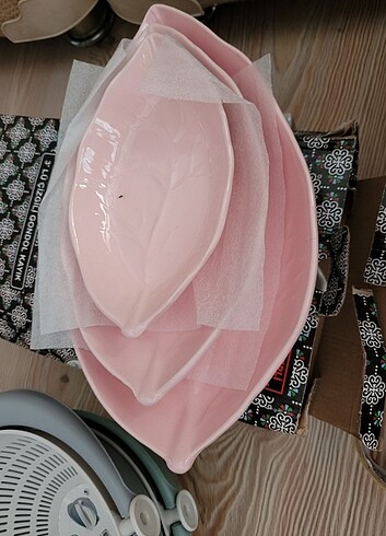 Diğer Seramik Kayık Tabak 3lü