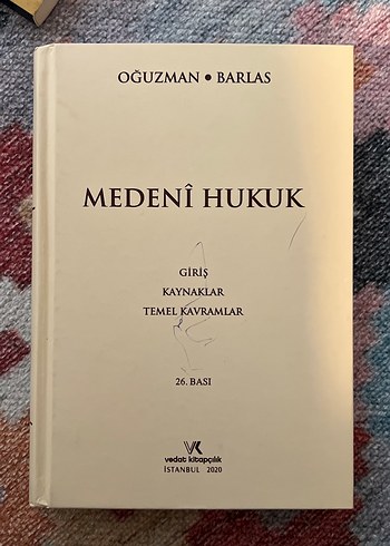 Medeni Hukuk - Oğuzman Barlas, 26. Baskı