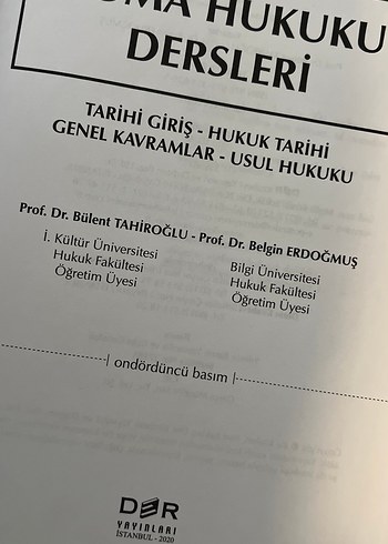  Roma Hukuku Dersleri - Tarihi Giriş ve Genel Kavramlar