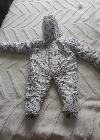 Gri Fermuarlı Bebek Erkek Kayak Tulumu - Görsel 3