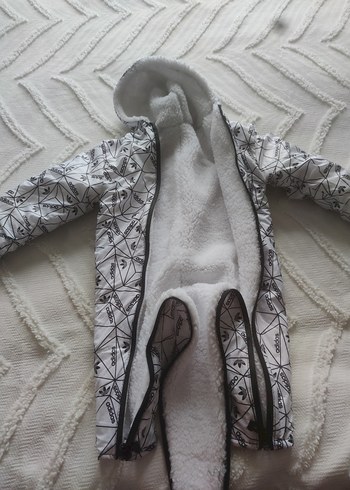 Gri Fermuarlı Bebek Erkek Kayak Tulumu - Görsel 4