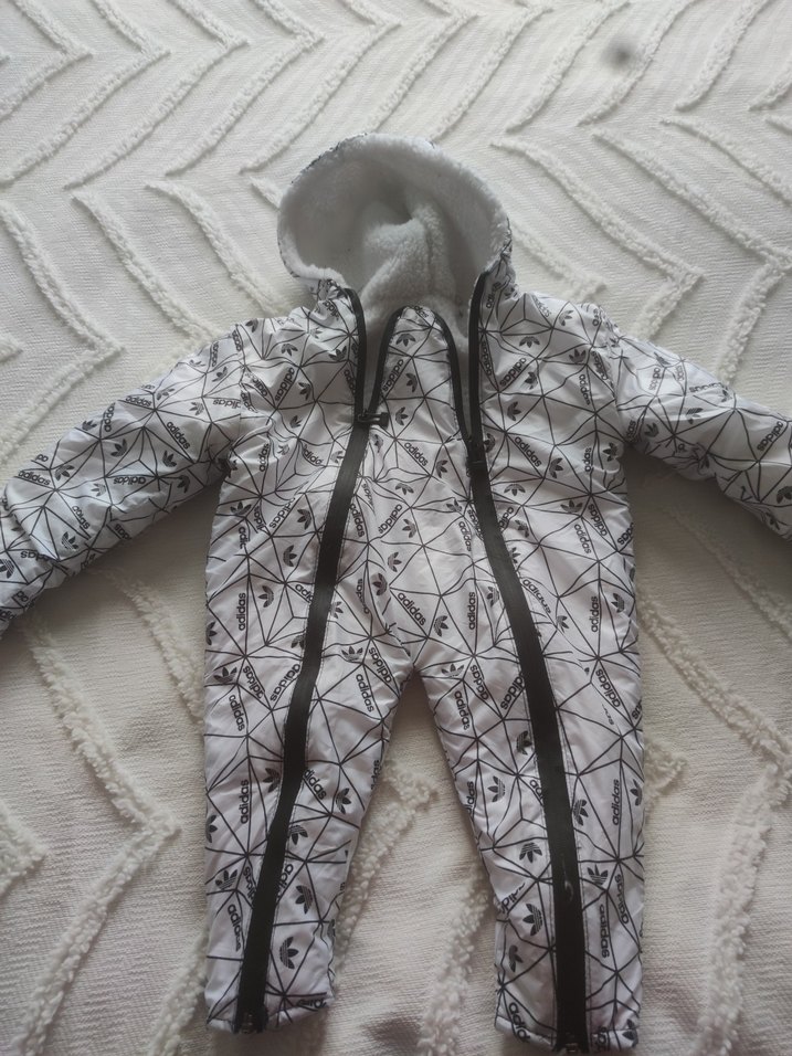 Gri Fermuarlı Bebek Erkek Kayak Tulumu - Görsel 5