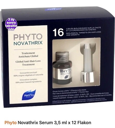 Phyto Phytonovathrix Saç Dökülmesine Karşı Destekleyici Serum -