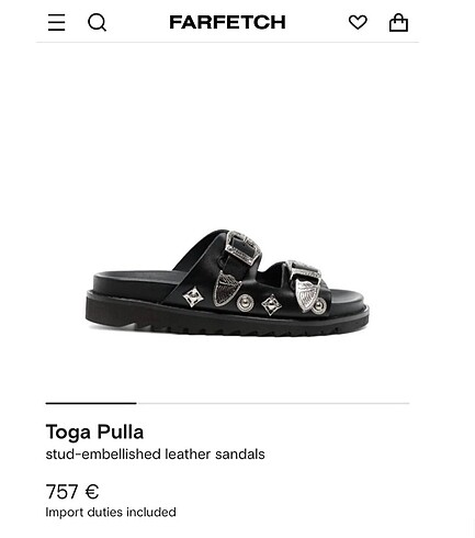 Toga Pulla Toga Pulla Double Strap Slide Sandals