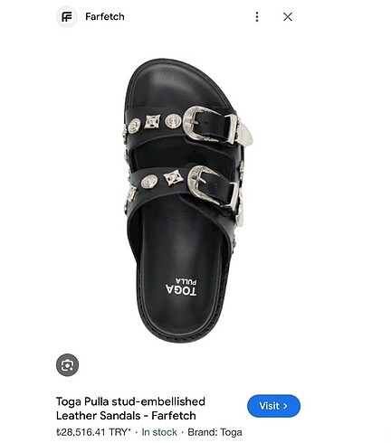 Toga Pulla Double Strap Slide Sandals