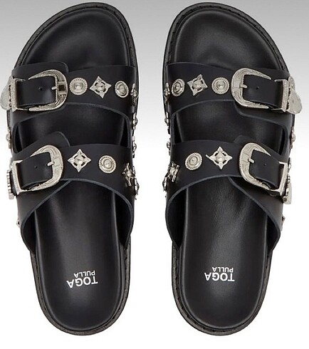 38 Beden Toga Pulla Double Strap Slide Sandals