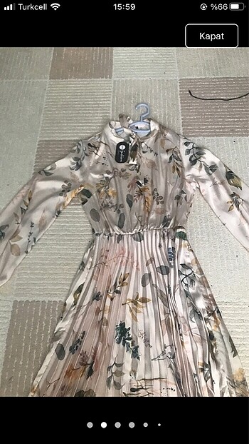 Zara Saten tesettür elbise