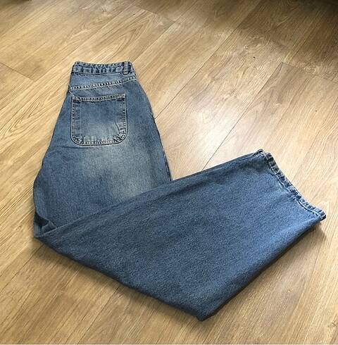 38 Beden mavi Renk Baggy Jean