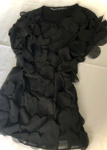 Diğer Siyah Fırfırlı Pullu Goth Bluz