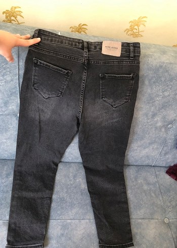 Akira Gri Normal Boy Kadın Denim Pantolon