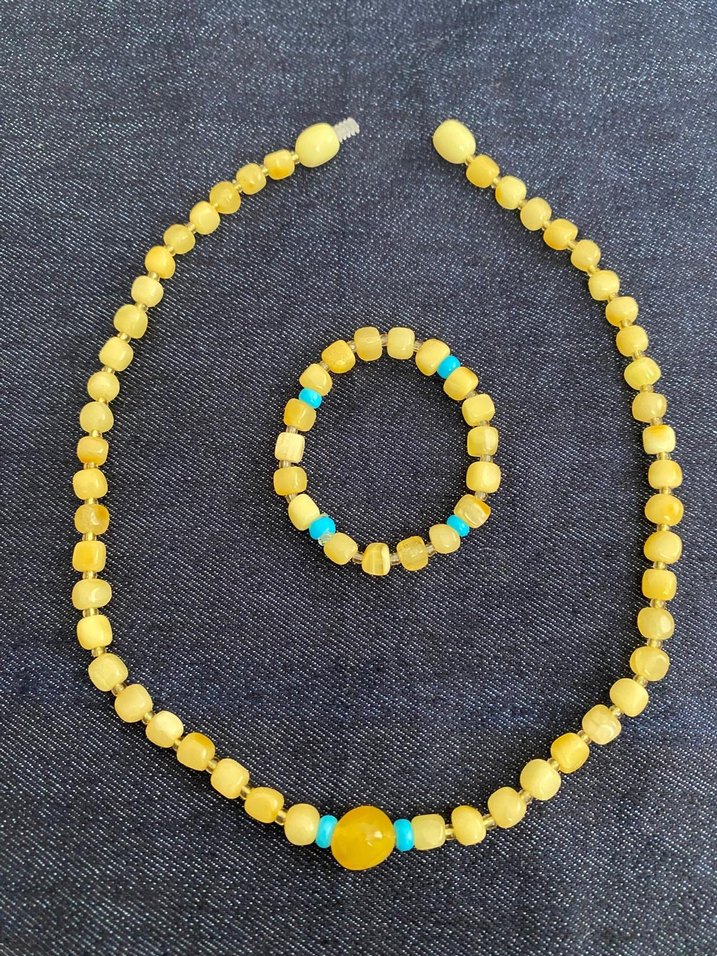 Kehribar kolye ve bileklik - Görsel 2