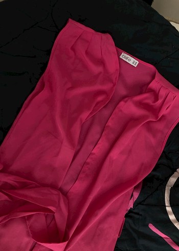 Tesettür Pembe Yelek - Görsel 2