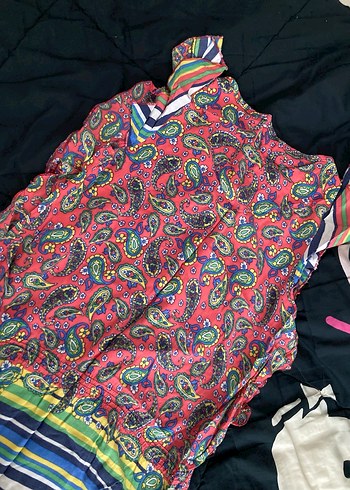 Renkli Desenli Uzun Üst - Görsel 2