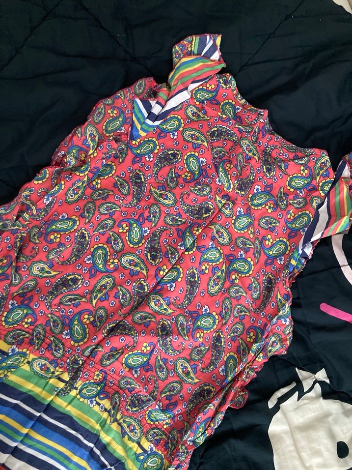 Renkli Desenli Uzun Üst - Görsel 2