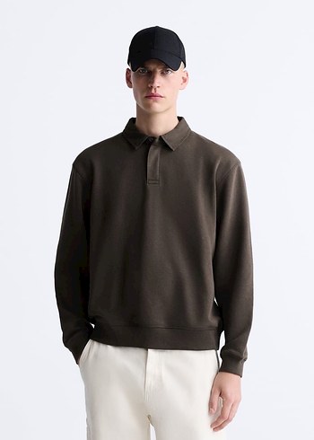 ZARA BASIC DOKULU POLO T-SHIRT - Görsel 3