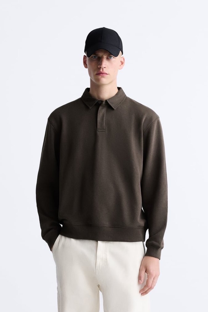 ZARA BASIC DOKULU POLO T-SHIRT - Görsel 3