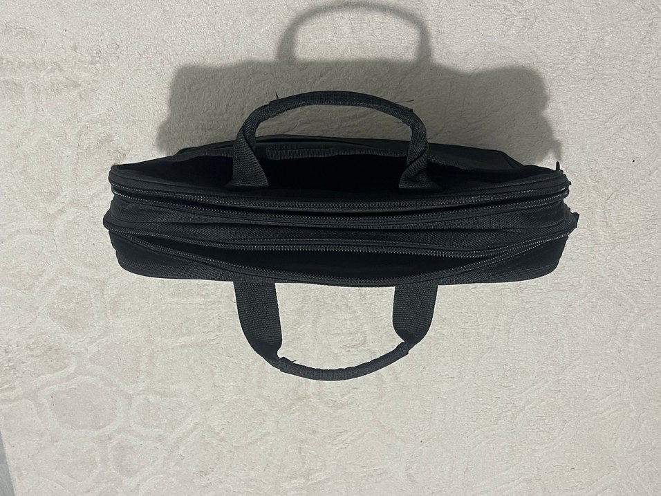 Fermuarlı Siyah Erkek Evrak Çantası - Görsel 4