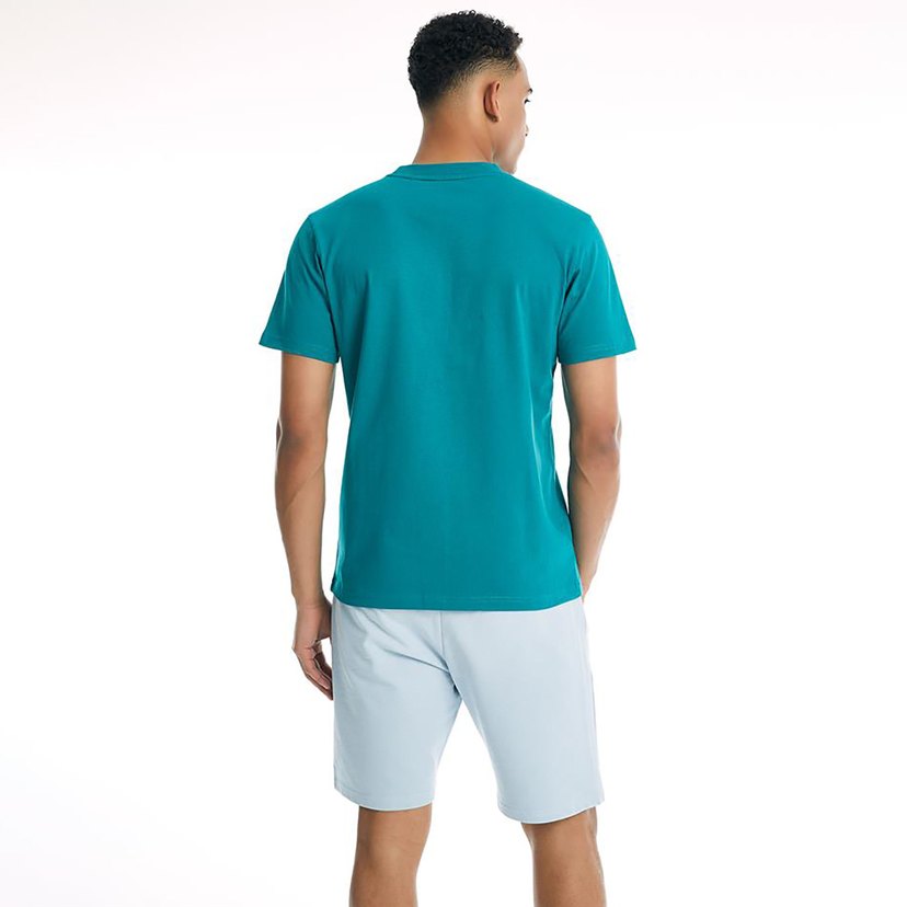 Turkuaz Kısa Kollu Erkek Tişört - Görsel 2