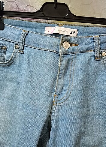 29 Beden mavi Renk Koton ole kot pantolon