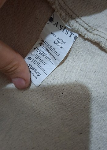 Düğmeli Bej Keten Kadın Gömlek - Görsel 5