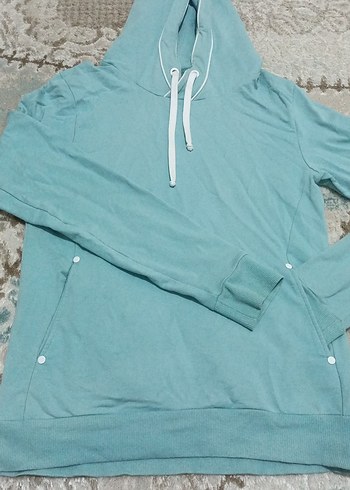 kapşonlu cepli uzun sweat günlük sokak stili için uygundur - Görsel 3